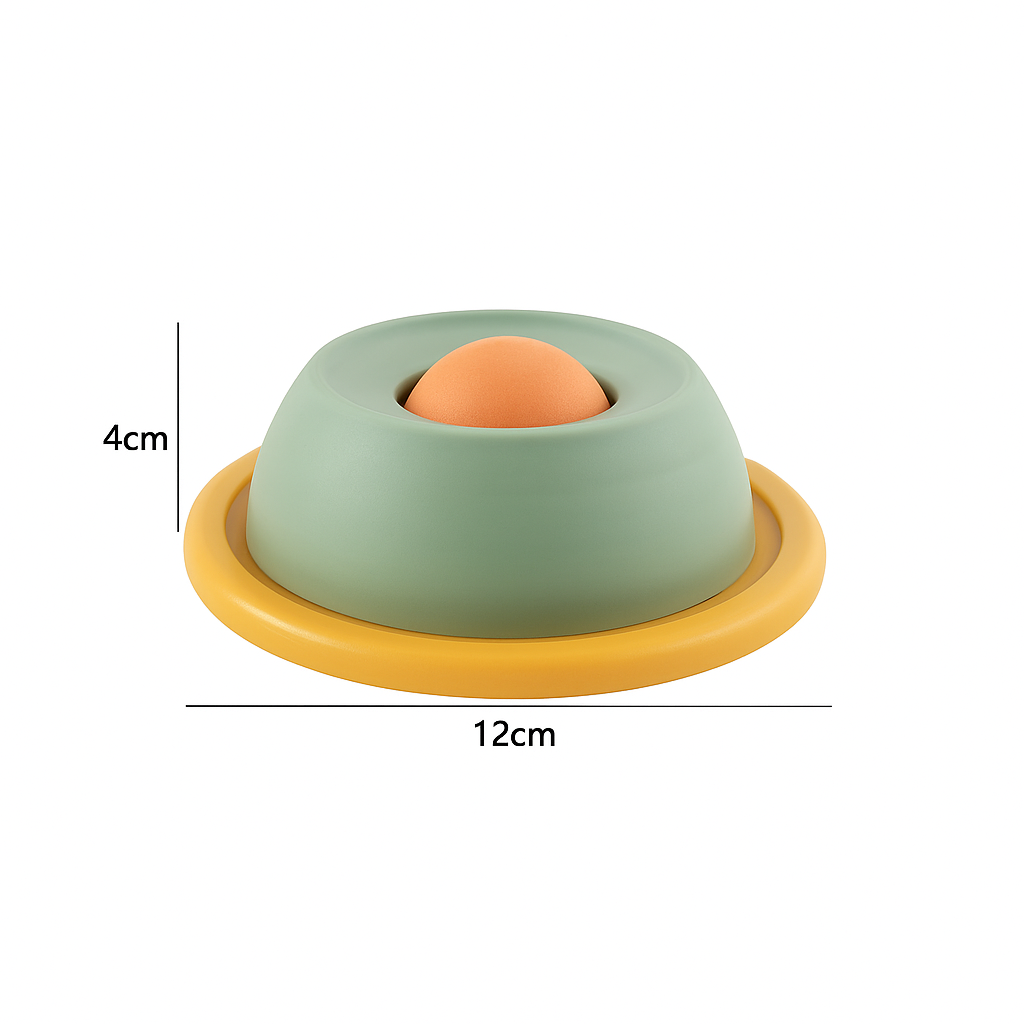 Lick Ball Mascotas| Plato interactivo antideslizante y alimentador lento – Muapet